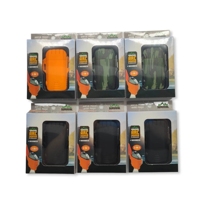 Electric Arc Lighter with LED Flashlight - 6 Pieces Per Retail Ready Display 23394 SMOKEZILLA