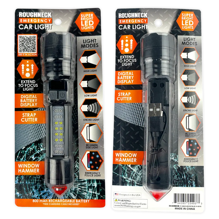 Emergency Car Light Multi Tool - 6 Pieces Per Retail Ready Display 25493 ROUGHNECK