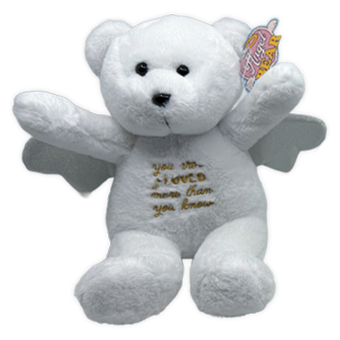 Emotional Support Angel Bear Plush Large - 4 Pieces Per Pack 26451