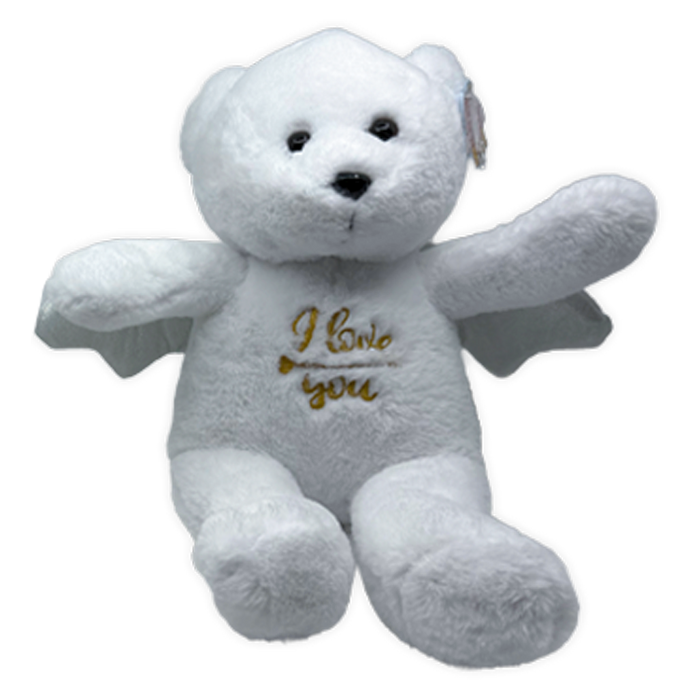Emotional Support Angel Bear Plush Large - 4 Pieces Per Pack 26451
