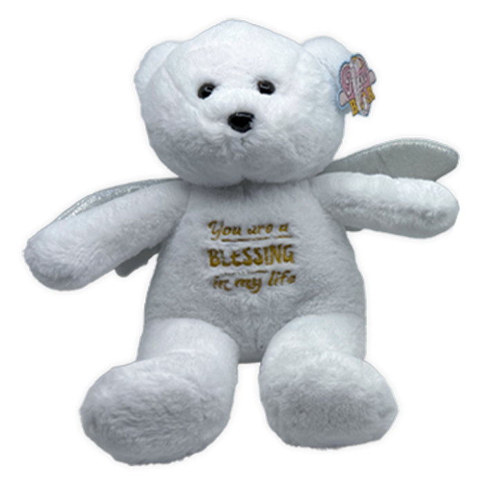 Emotional Support Angel Bear Plush Large - 4 Pieces Per Pack 26451