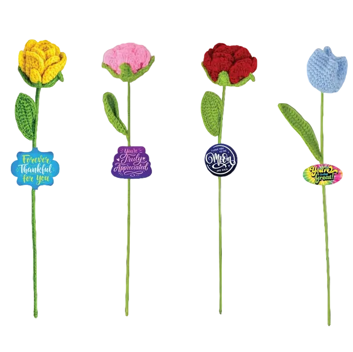 Emotional Support Crochet Comfort Blooms - 12 Pieces Per Retail Ready Display 26610
