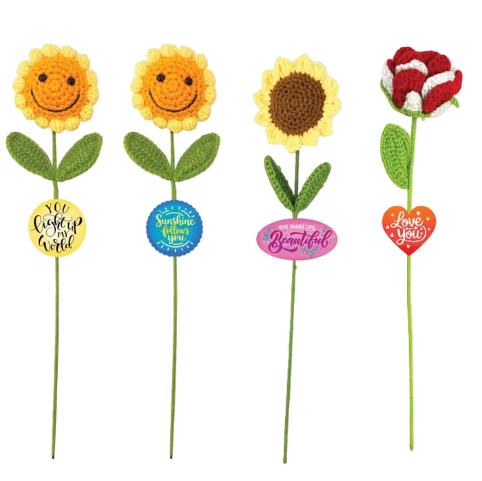Emotional Support Crochet Comfort Blooms - 12 Pieces Per Retail Ready Display 26610