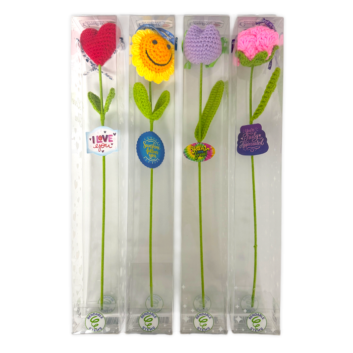 Emotional Support Crochet Comfort Blooms - 12 Pieces Per Retail Ready Display 26610