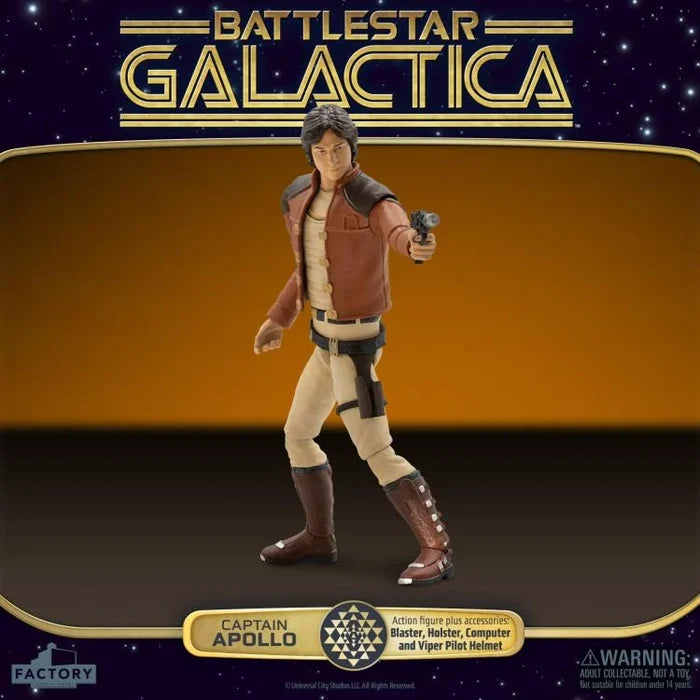 Factory Entertainment Battlestar Galactica 1978 Captain Apollo PRE SALE (January 2027)