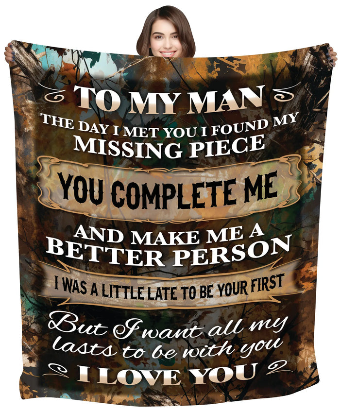 Family Printed Blanket - 6 Pieces Per Retail Ready Display 24430 KIPP BROTHERS