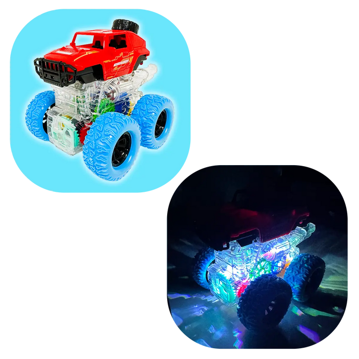 Friction Toy Car Light Up Jumbo Assortment - 6 Pieces Per Display 25030 KIPP BROTHERS