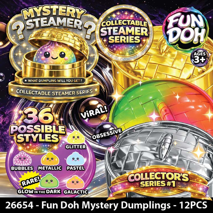 Fun Doh™ Fancy Mystery Jelly Dumpling Toy - 12 Pieces Per Retail Ready Display 26654