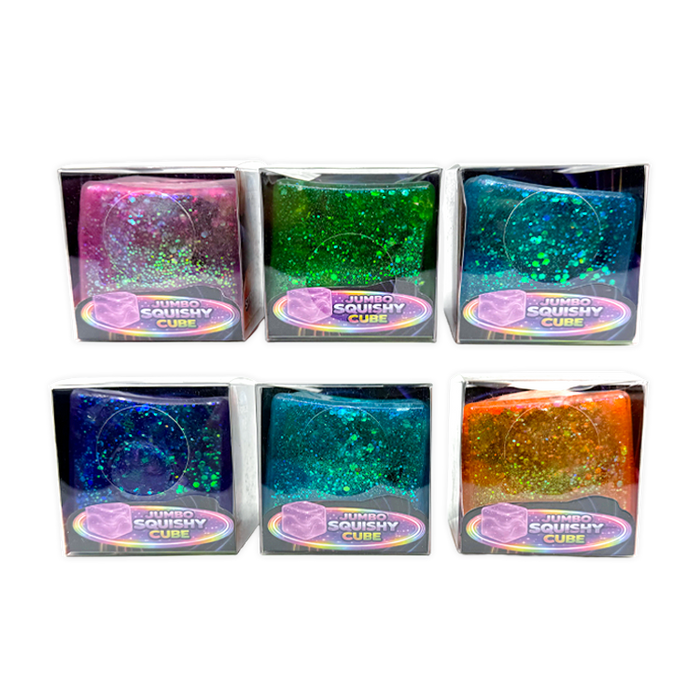 Fun Doh™ Jumbo Slow Release Squishy Cube - 6 Pieces Per Retail Ready Display 26653