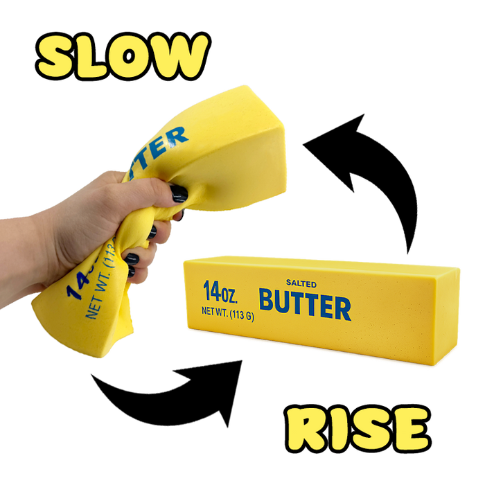 Fun Doh™ Slow Rise Foam Jumbo Butter Squishy - 9 Pieces Per Retail Ready Display 26731