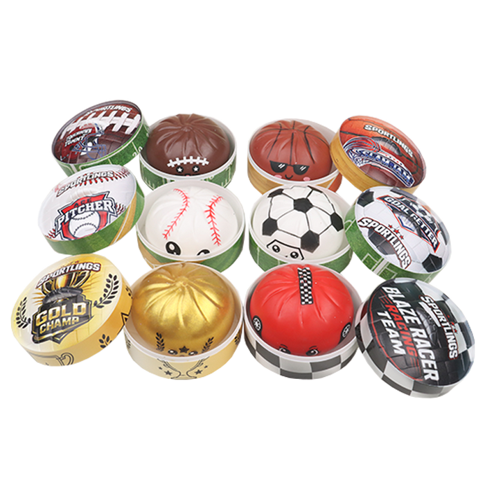 Fun Doh™ Sportlings Sports Jelly Dumpling Squish Toy - 12 Pieces Per Retail Ready Display 26994