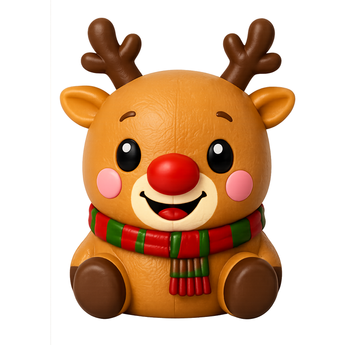 Fun Doh™ Squishmas Mega Slow Rise Foam Squishy Toy Christmas Characters - 8 Pieces Per Retail Ready Display 26923