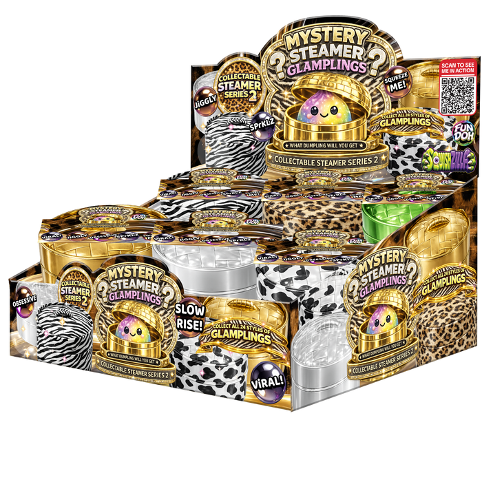 Fun Doh™ SquishZilla™ Fancy Mystery Glampling Jelly Dumpling Toy - 12 Pieces Per Retail Ready Display 26868