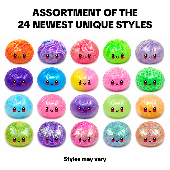 Fun Doh™ SquishZilla™ Fancy Mystery Glampling Jelly Dumpling Toy - 12 Pieces Per Retail Ready Display 26868