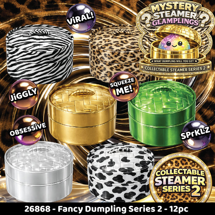 Fun Doh™ SquishZilla™ Fancy Mystery Glampling Jelly Dumpling Toy - 12 Pieces Per Retail Ready Display 26868