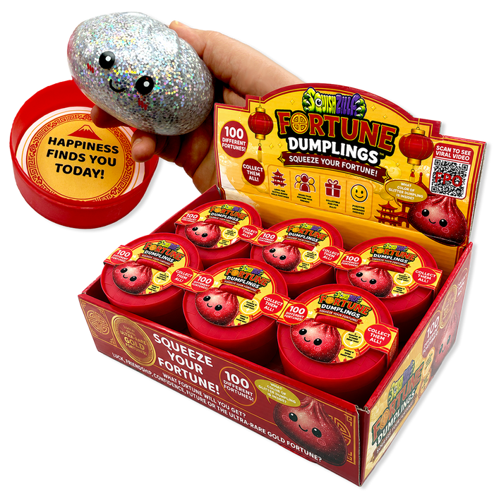 Fun Doh™ SquishZilla™ Fortune Cookie Jelly Dumpling Toy - 12 Pieces Per Retail Ready Display 26857
