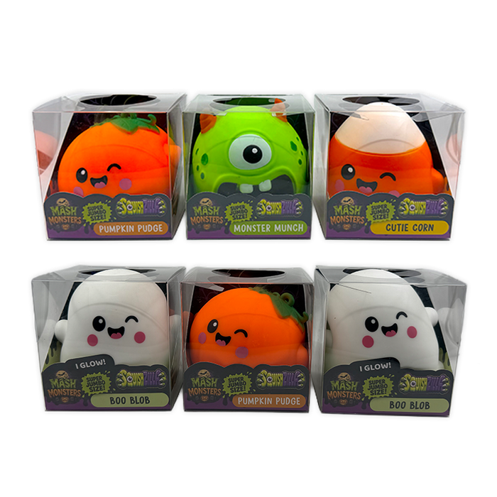 Fun Doh™ SquishZilla™ Jumbo Mega Slow Rise Foam Mash Monsters Squishy Toy - 6 Pieces Per Retail Ready Display 26863