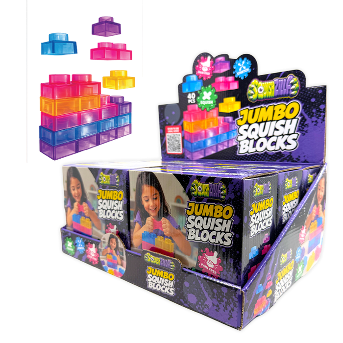 Fun Doh™ SquishZilla™ Large Squish Blocks - 6 Pieces Per Retail Ready Display 26870