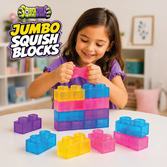 Fun Doh™ SquishZilla™ Large Squish Blocks - 6 Pieces Per Retail Ready Display 26870