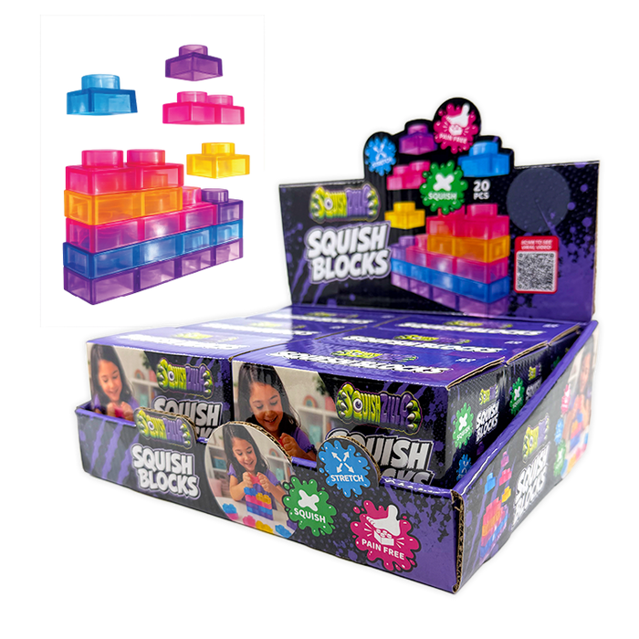 Fun Doh™ SquishZilla™ Small Squish Blocks - 6 Pieces Per Retail Ready Display 26869