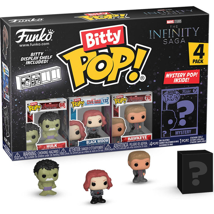 Funko Bitty Pop The Avengers Infinity Saga The Hulk 4 Pack