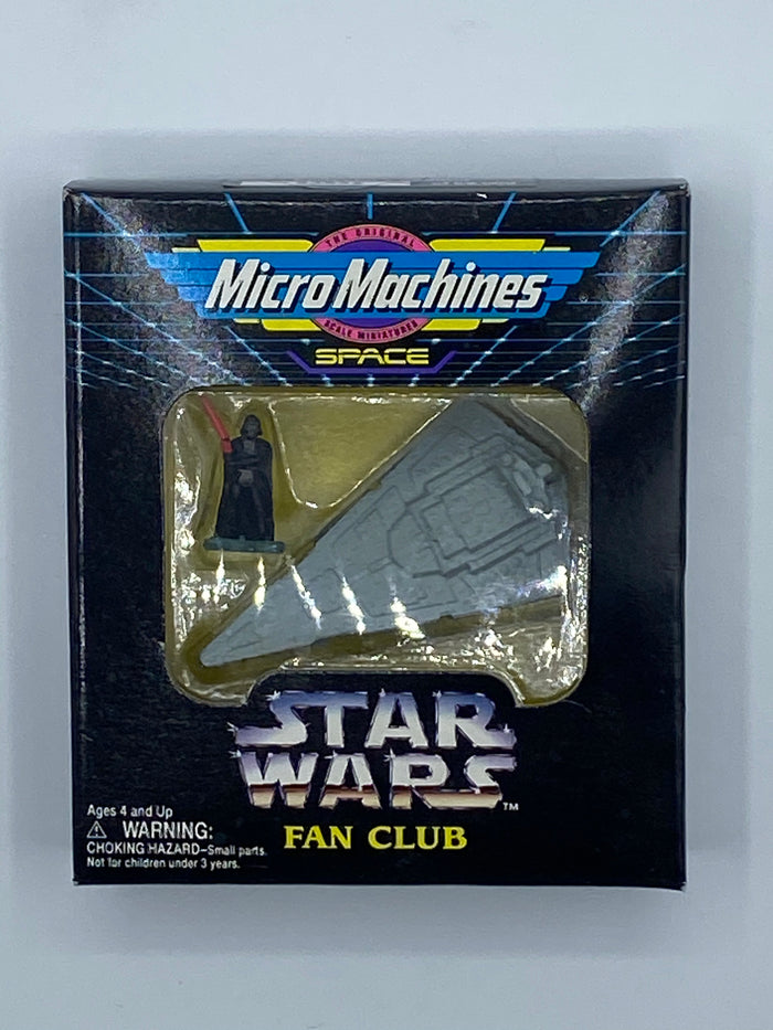 Galoob Star Wars Micro Machines FAN CLUB Star Destroyer & Darth Vader MIB