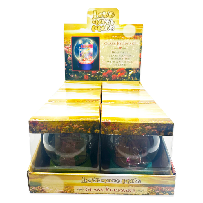 Glass Globe Keepsake - 6 Pieces Per Retail Ready Display 23741 NOVELTY INC