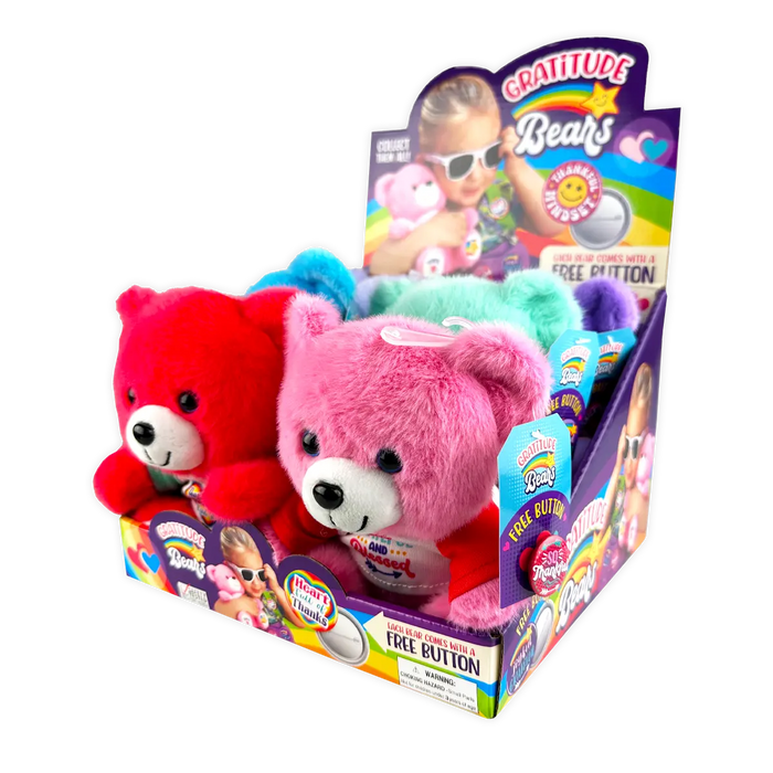 Gratitude Plush Bear - 6 Pieces Per Retail Ready Display 25917 KIPP BROTHERS