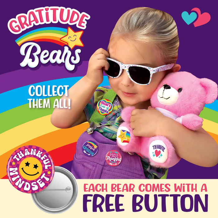 Gratitude Plush Bear - 6 Pieces Per Retail Ready Display 25917 KIPP BROTHERS
