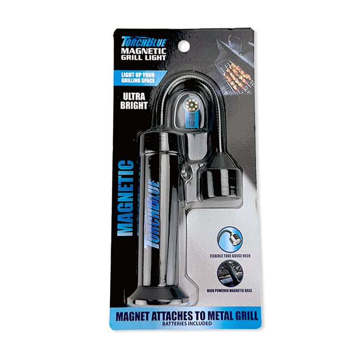 Grill LED Flashlight Matte Finish with Magnetic Stand - 6 Pieces Per Retail Ready Display 24969 TORCH BLUE