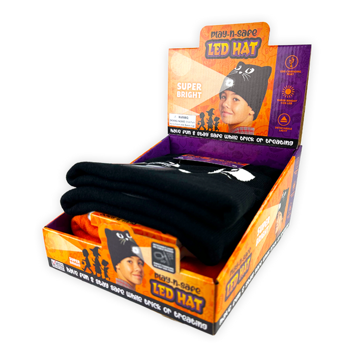 Halloween LED Hats - 6 Pieces Per Retail Ready Display 26165 NOVELTY INC