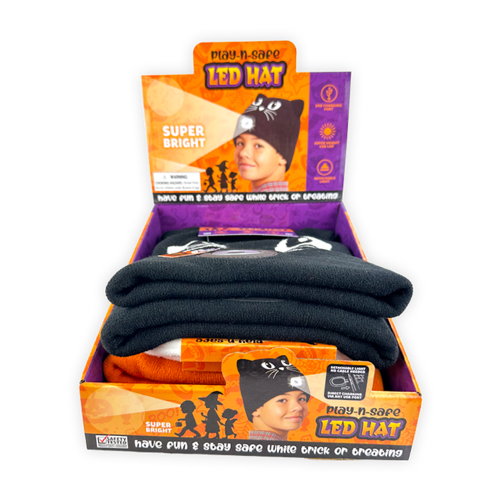 Halloween LED Hats - 6 Pieces Per Retail Ready Display 26165 NOVELTY INC