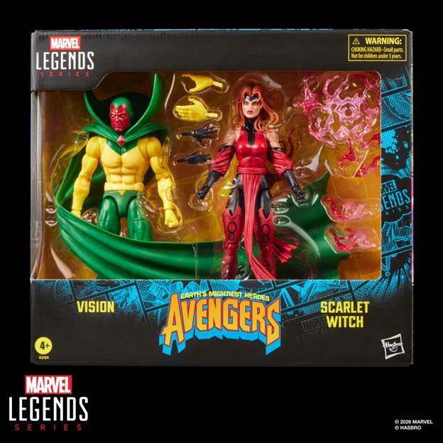 Hasbro Marvel Legends Avengers: The Crossing Vision and Scarlet Witch 2-Pack PRE SALE (October 2026)