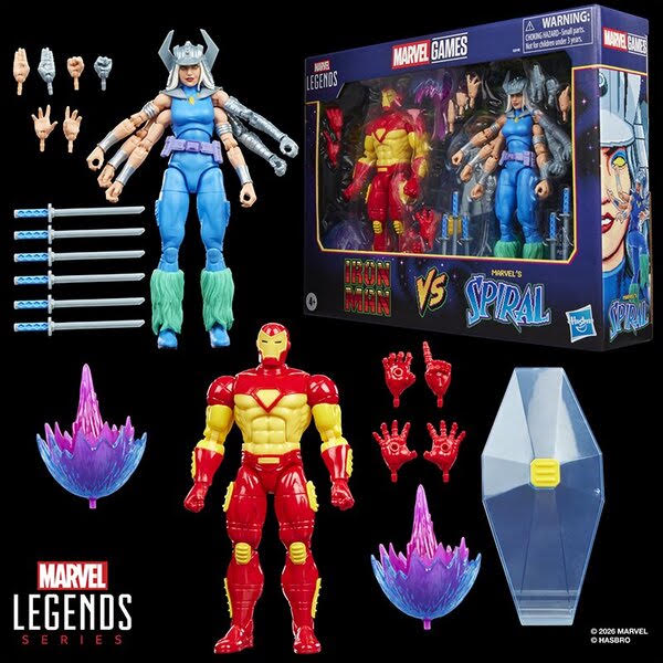 Hasbro Marvel Legends Marvel Games Iron Man vs Spiral PRE SALE (November 2026)