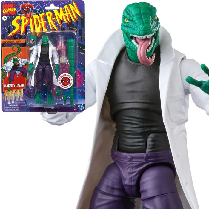 Hasbro Marvel Legends Retro Card Spider-Man The Lizard PRE SALE (January 2027)
