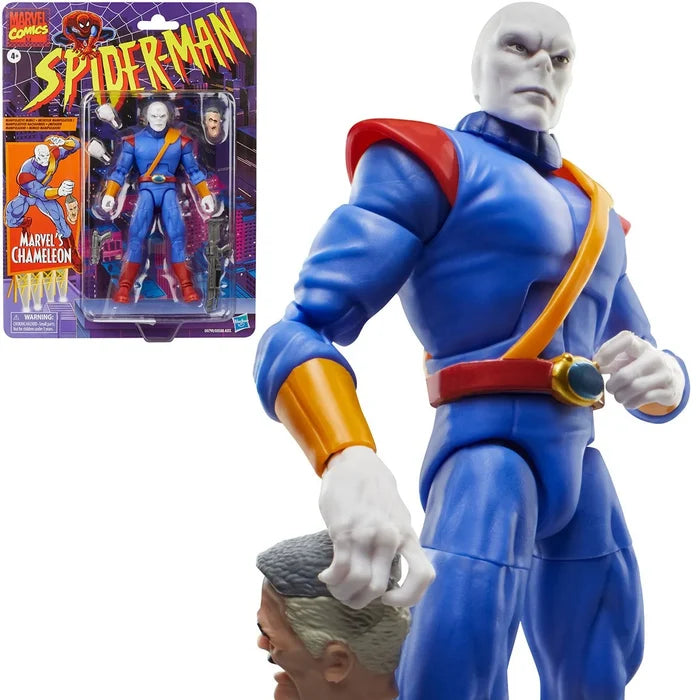 Hasbro Marvel Legends Retro Cardback Spider-Man Chameleon (Animated Series)