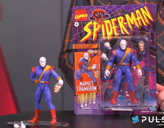 Hasbro Marvel Legends Retro Cardback Spider-Man Chameleon (Animated Series)