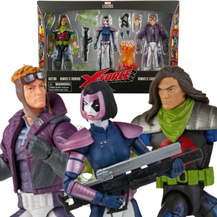 Hasbro Marvel Legends X-Force Rictor, Domino and Cannonball 3-Pack PRE SALE (January 2027)