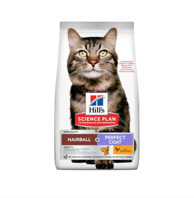 Hill's Cat Adult Hairball & Perfect Coat with chicken 1.5kg