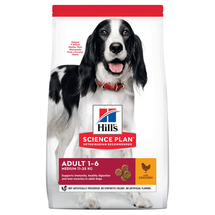Hills science plan adult medium chicken 12kg