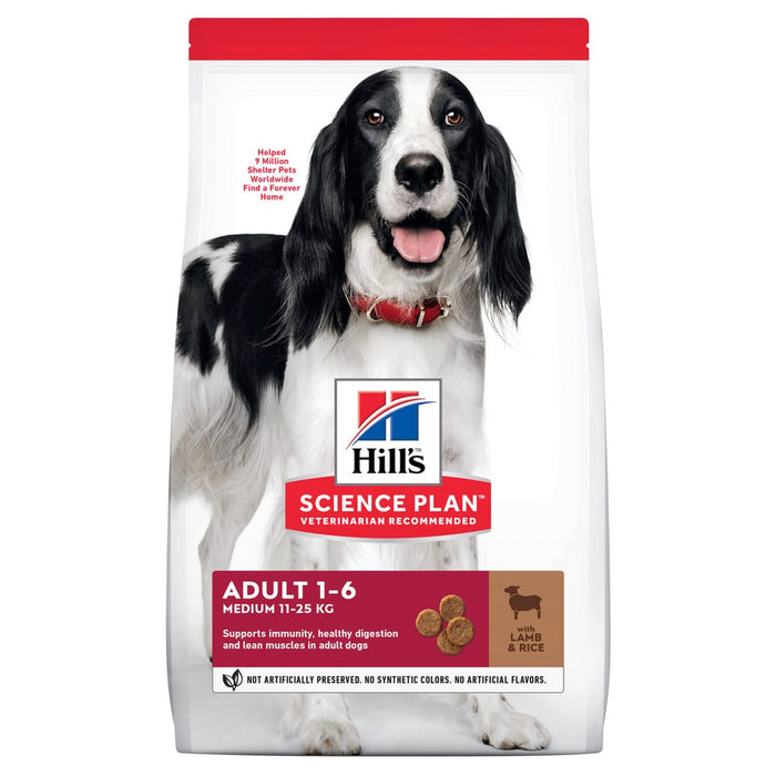 Hill's Science Plan Lamb & Rice Adult Medium Breed Dog Food 12kg