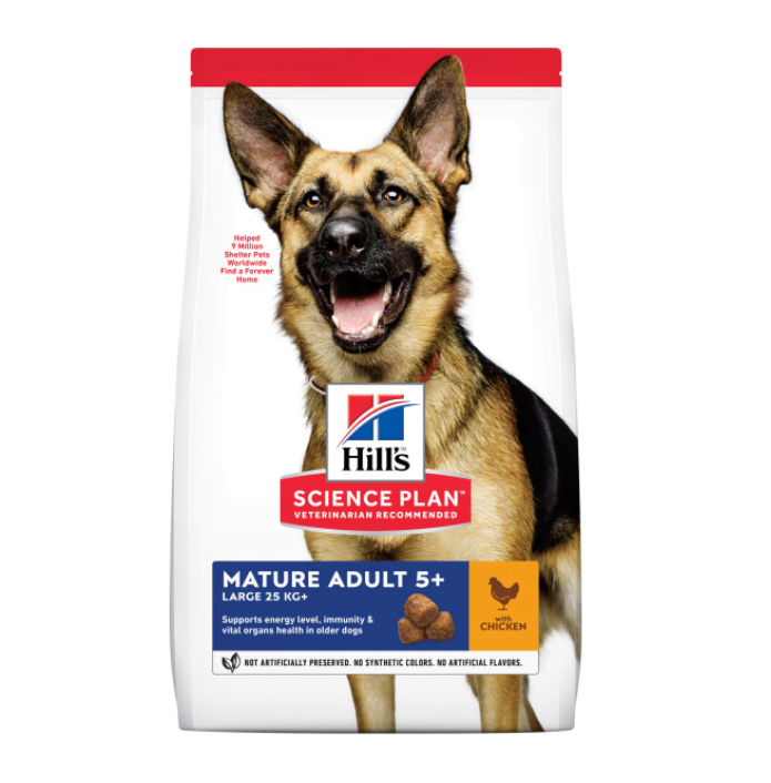 Hills science plan mature adult chicken large breed 18kg