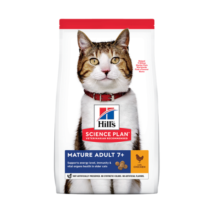 Hill's Science Plan Mature Chicken Adult 7+ Cat Food 10kg