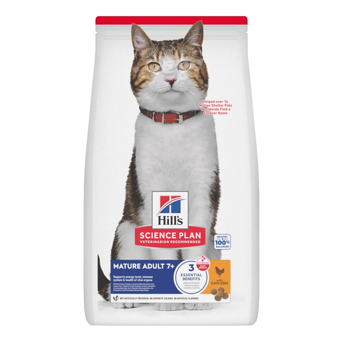 Hill's Science Plan Mature Chicken Adult 7+ Cat Food 3kg