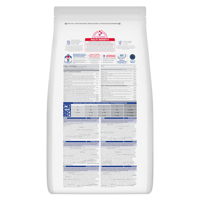 Hill's Science Plan Mature Chicken Adult 7+ Cat Food 3kg