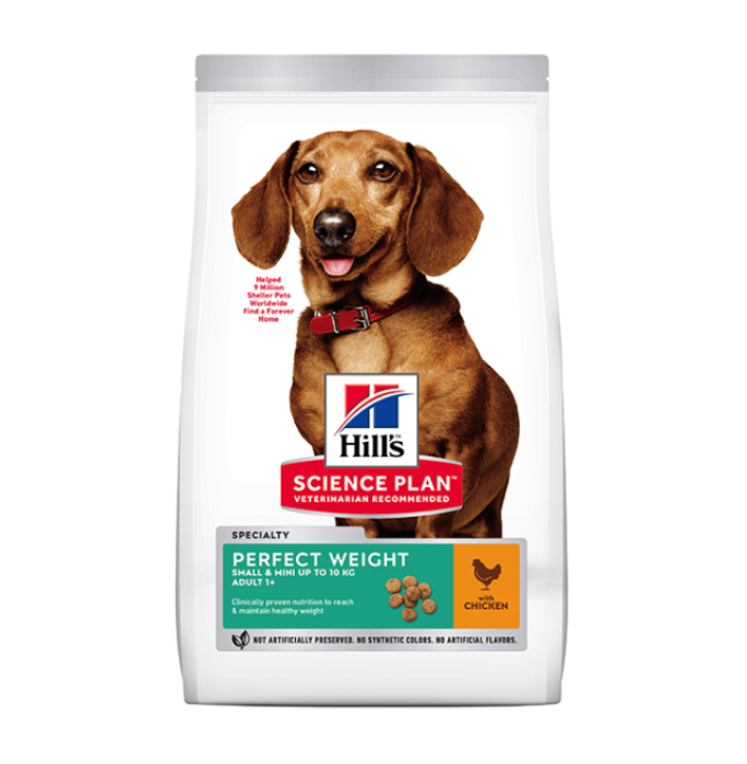 Hill's Science Plan Perfect Weight Chicken Small & Mini Adult Dog Food 1.5kg