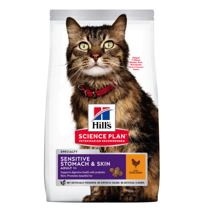 Hill's Science Plan Sensitive Stomach & Skin Adult Cat Food 7kg