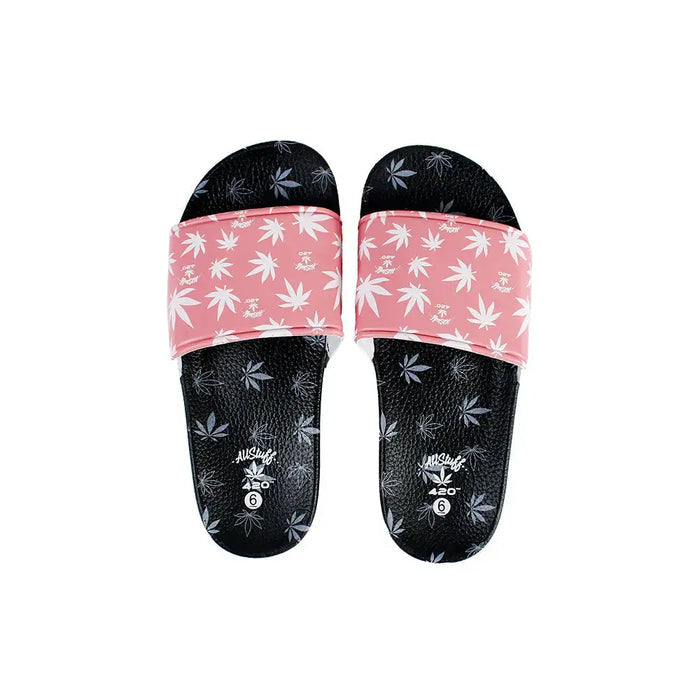 Himpy Slides - Womens Pink Cherry Pie Black Sandal - 1 Pair Per Pack ALL STUFF 420