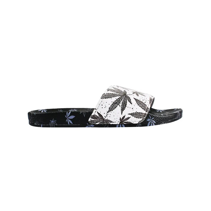 Himpy Slides - Mens White Buffalo Black Sandal - 1 Pair Per Pack ALL STUFF 420