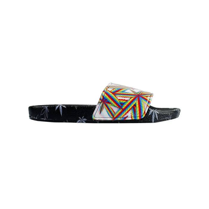 Himpy Slides - Womens Pineapple Express Black Sandal - 1 Pair Per Pack ALL STUFF 420